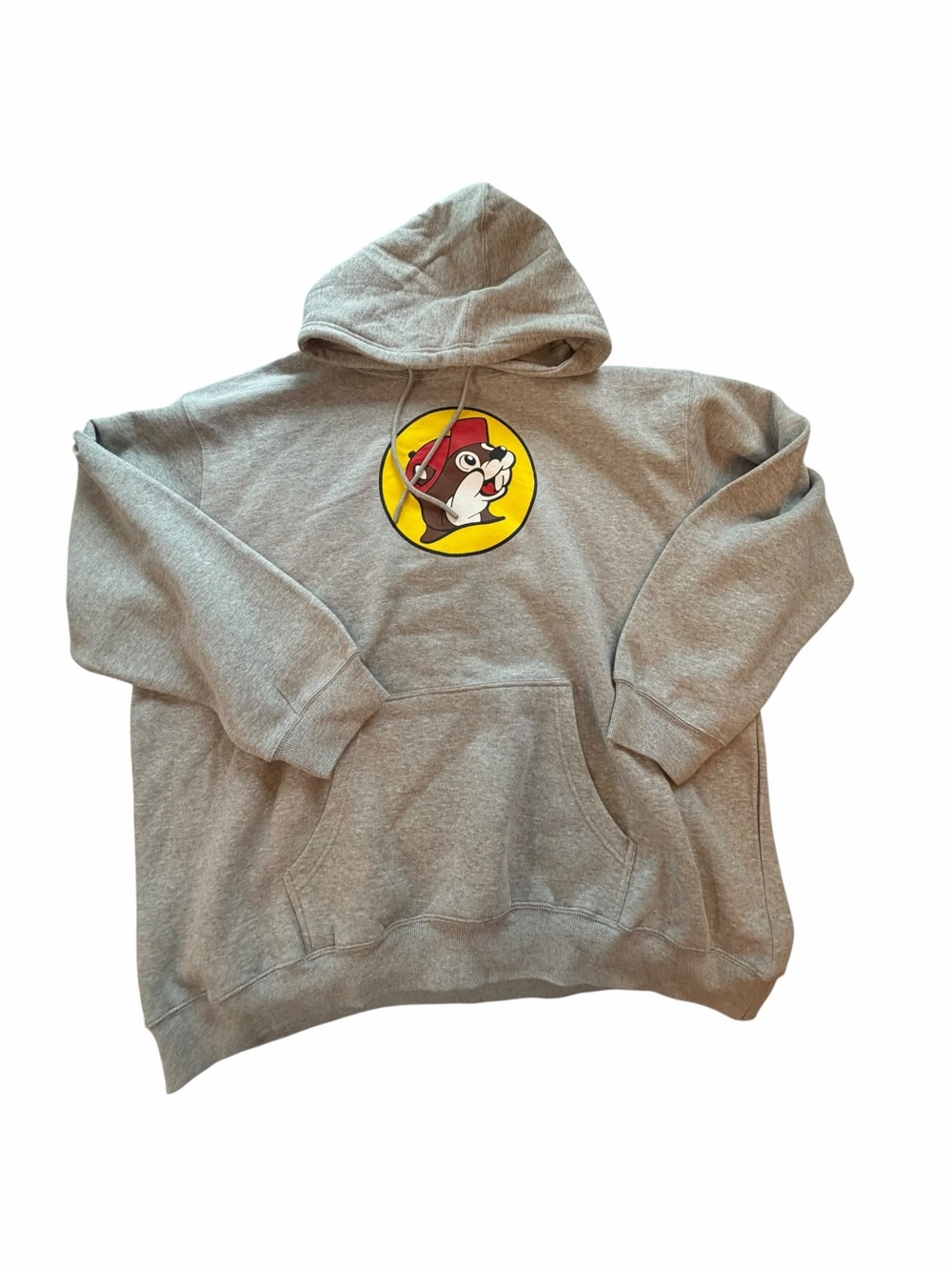 Buc-ee’s Gray Beaver Logo Pullover Hoodie Sweatshirt 3XL NWT